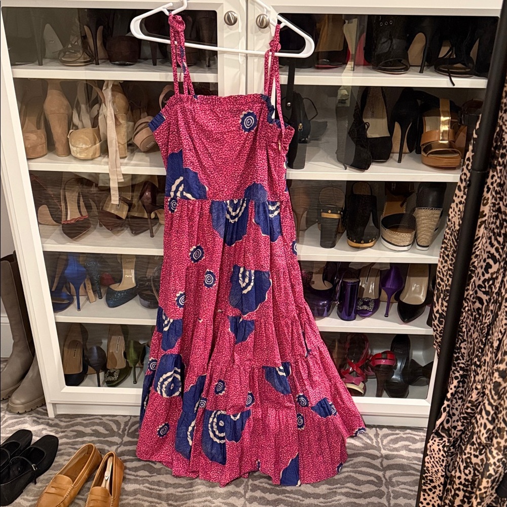 Ulla Johnson Pink and Blue Floral Dress